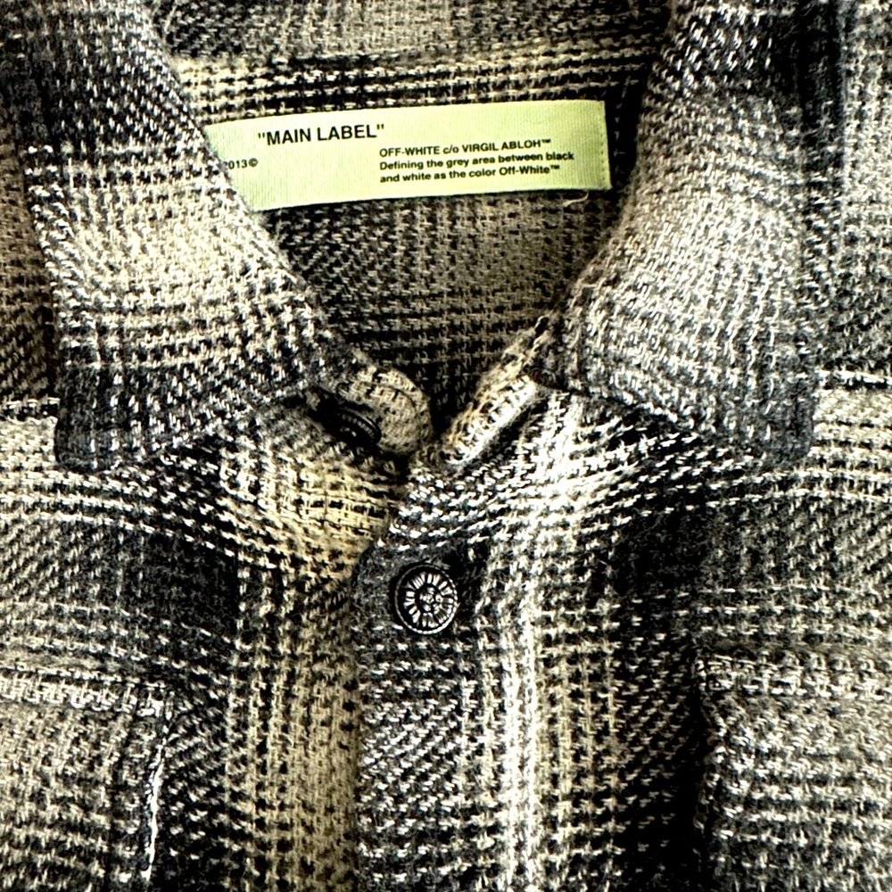 Offwhite Wool Flannel Warm Thick - image 5